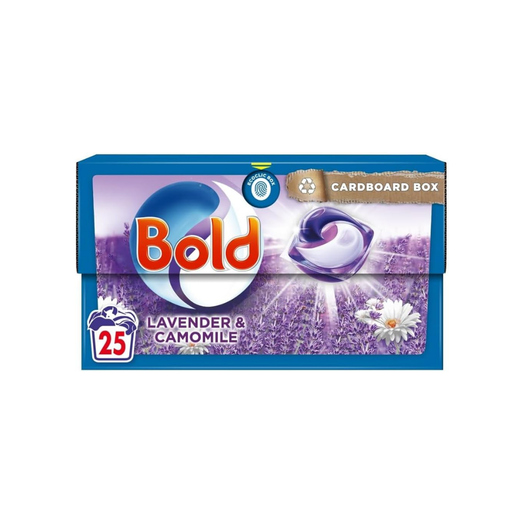 Bold 2in1 Laundry Pods Lavender & Camomile 25 Wash | Daily Supplies