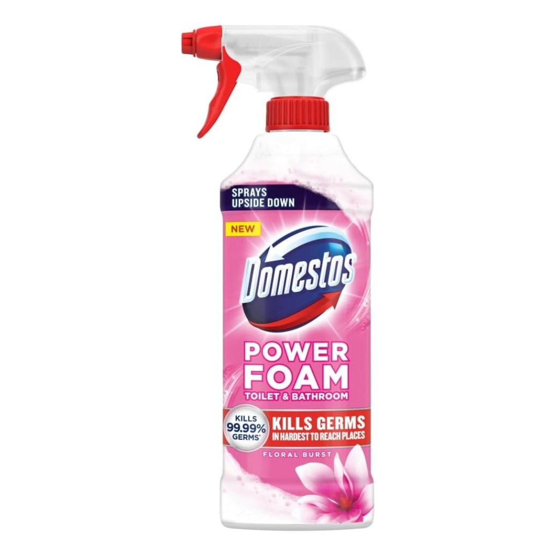 Domestos Power Foam Floral Blast Toilet & Bathroom Cleaner 450ml | Daily Supplies