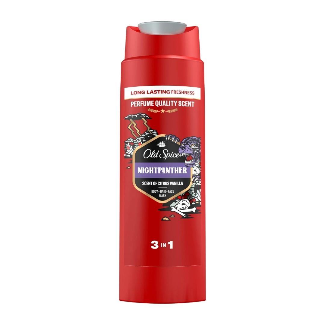 Old Spice Night Panther 3 in 1 Shower Gel For Men 400 ML | Daily Supplies