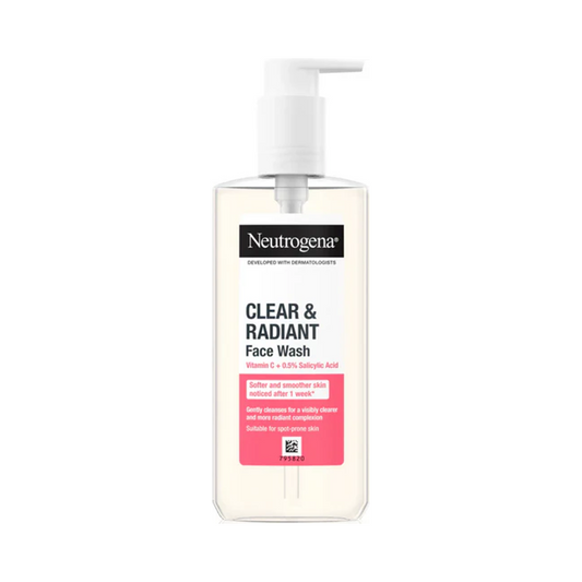 Neutrogena Clear & Radiant Vitamin C Facial Wash 200ml | Daily Supplies