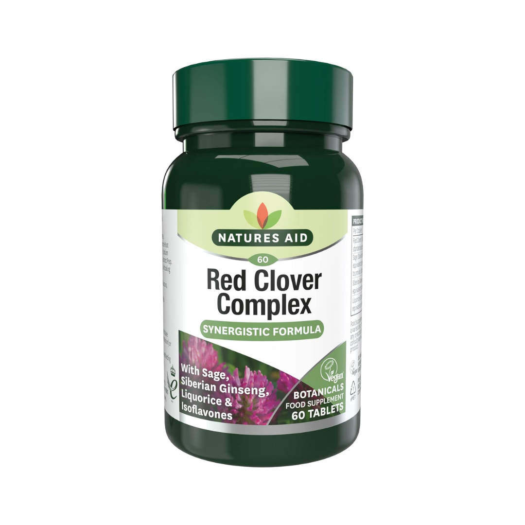 Natures Aid Red Clover Complex For Menstrual Comfort 60 Tablets | Daily Supplies