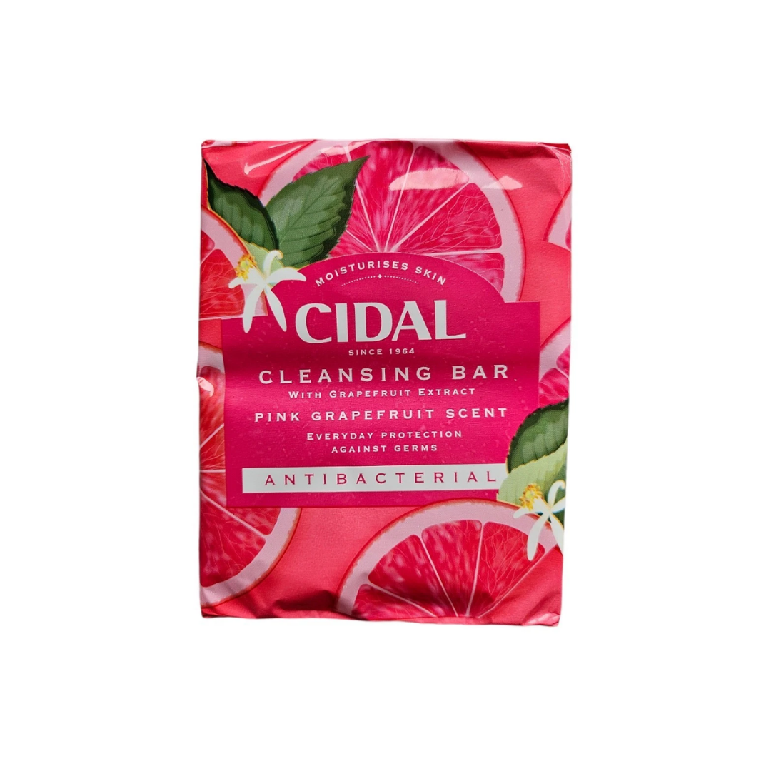 CIDAL Cleansing Bar Soap Antibacterial Pink Grapefruit 2x100g | Daily Supplies
