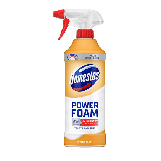 Domestos Power Foam Citrus Blast Toilet & Bathroom Cleaner 450ml | Daily Supplies