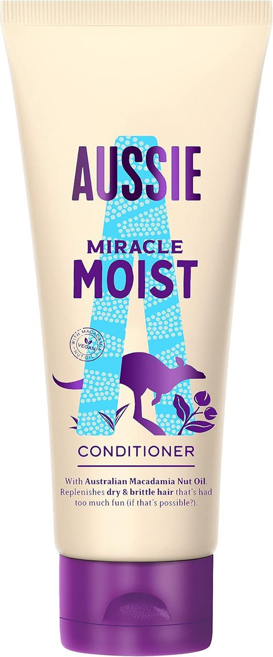 Aussie Miracle Moist Conditioner Dry Brittle Hair 200ml | Daily Supplies