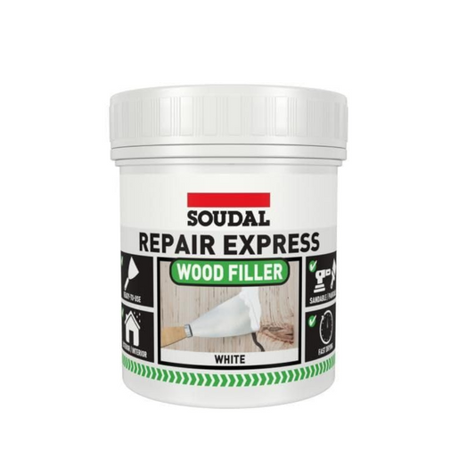 Soudal Repair Express Wood Filler White Fast Drying 1 PART 400G | Daily Supplies