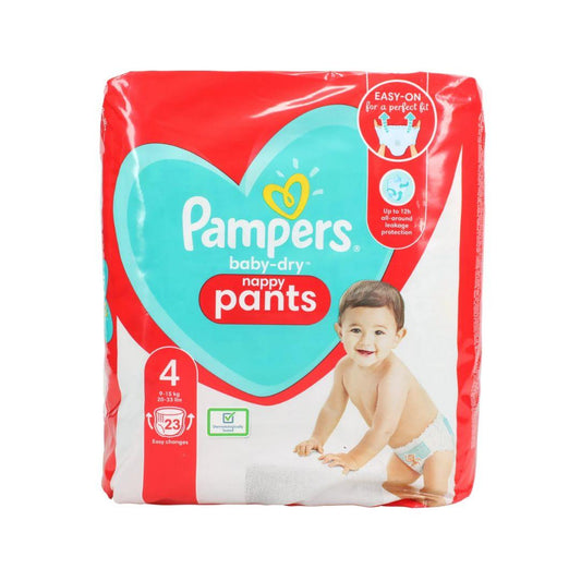 Pampers Baby-Dry Nappy Pants Size 4 23'S | Daily Supplies