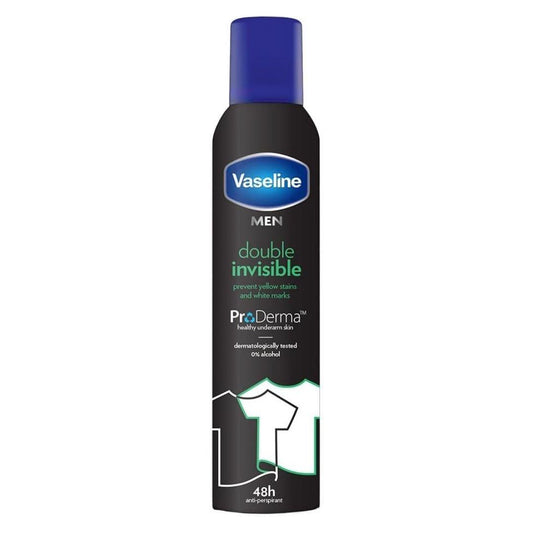 Vaseline Double Invisible Anti-Perspirant Men Spray 250ml | Daily Supplies