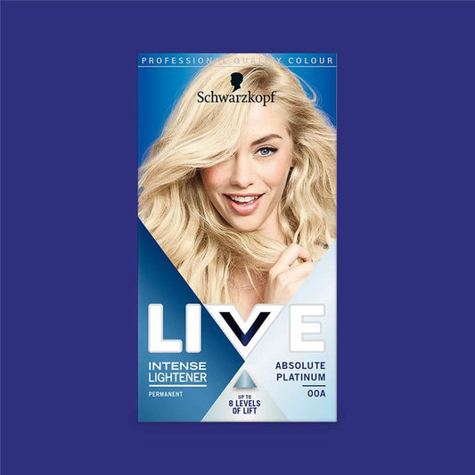 Schwarzkopf Live Intense Lightener Hair Dye Absolute Platinum 00A | Daily Supplies