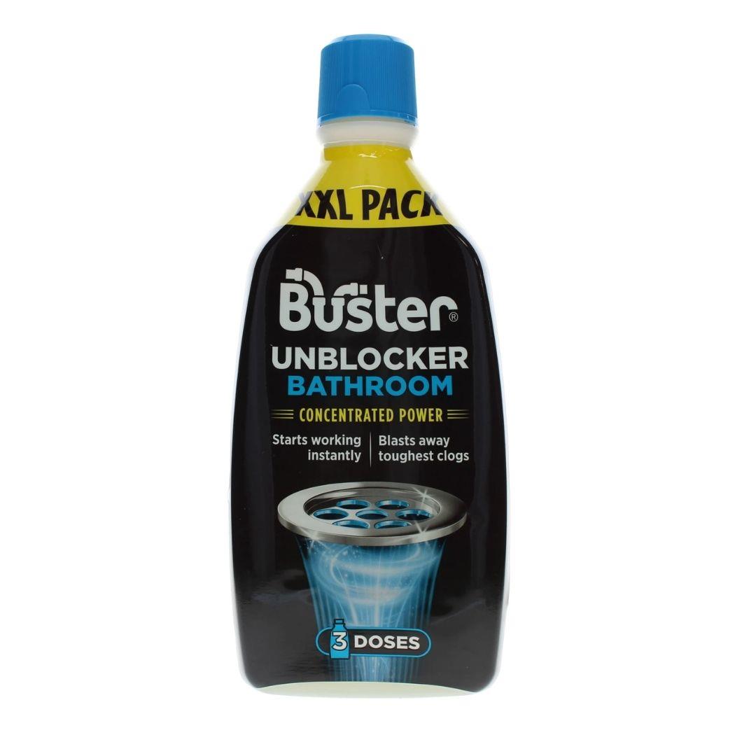 Buster Bathroom Drain Unblocker Clears Blockages Fast 900ml | Daily Supplies