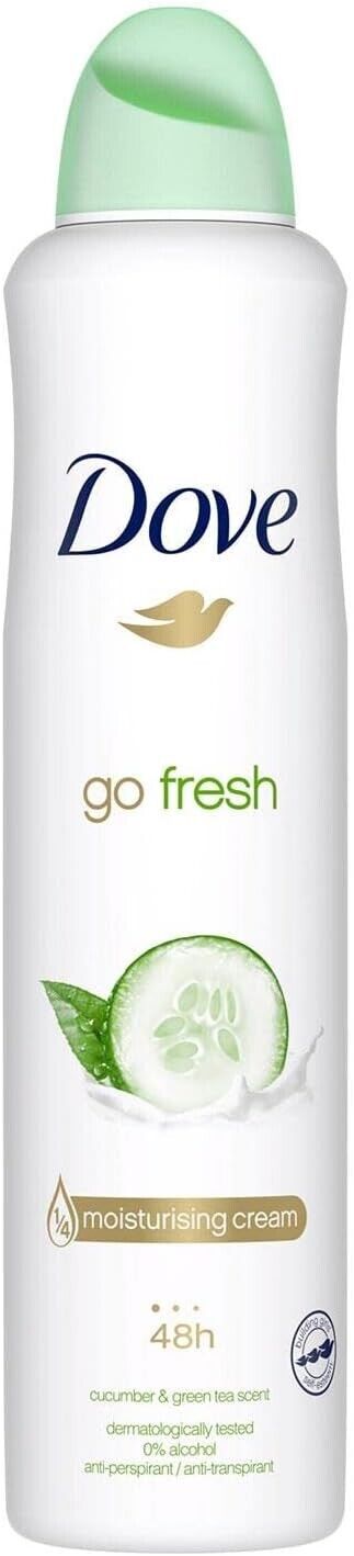 Dove Go Fresh Cucumber and Green Tea Antiperspirant 250ml | Daily Supplies