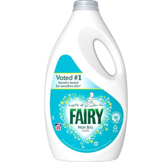 Fairy Non Biological Washing Liquid 35 Washes 1225ML | Daily Supplies