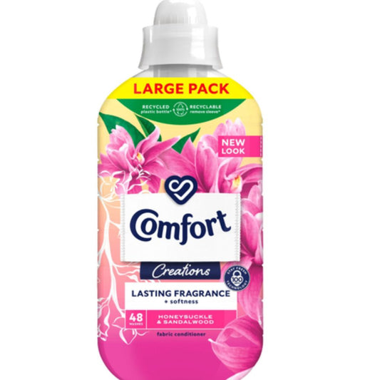 Comfort Creations Honeysuckle & Sandalwood Fabric Conditioner 48 Washes 1.44L | Daily Supplies