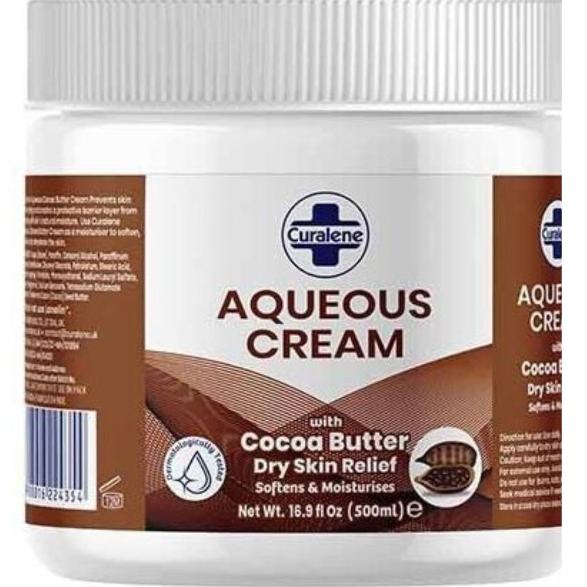 Curalene Aqueous Cream Dry Skin Relief Cocoa Butter 500ml | Daily Supplies