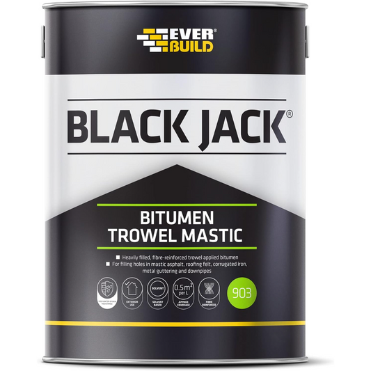Everbuild Black Jack 903 Bitumen Trowel Mastic 1 Litre | Daily Supplies